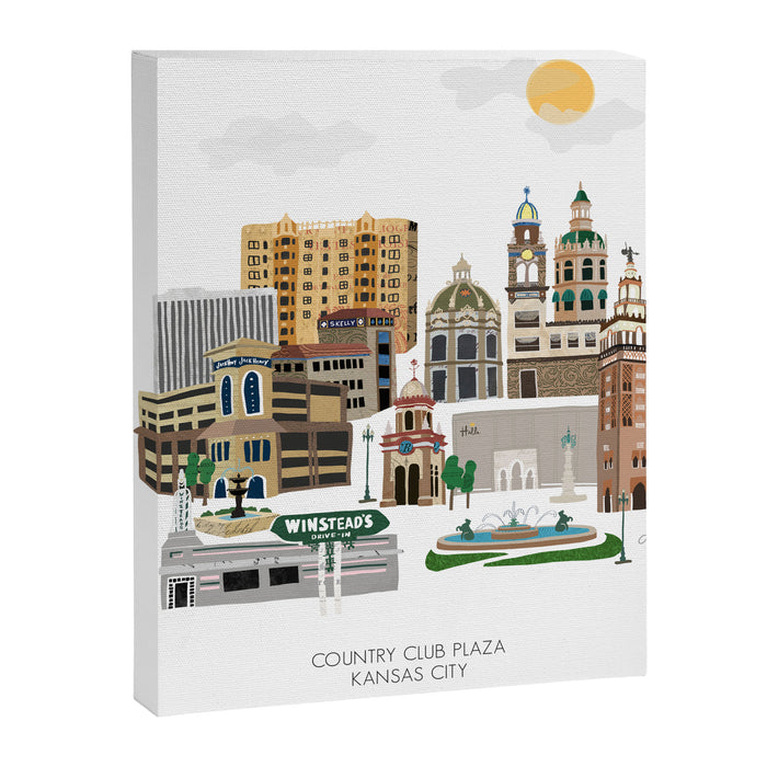 Kansas City Plaza Canvas Print Gallery Image 1