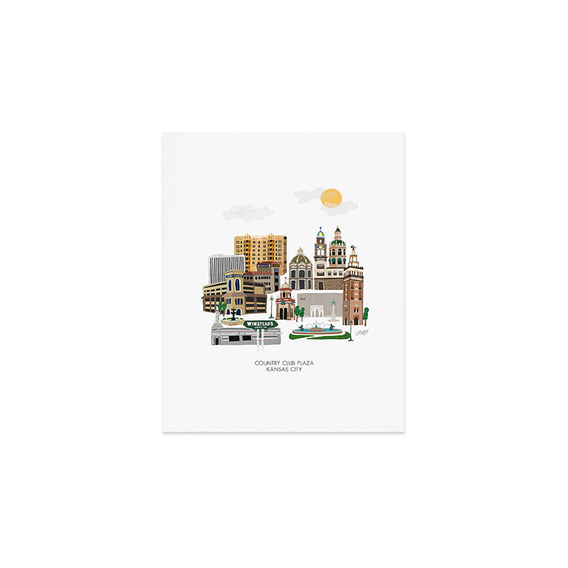 Kansas City Plaza Art Print Gallery Image 1