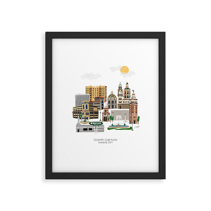 Kansas City Plaza Framed Art Print Gallery Image 1