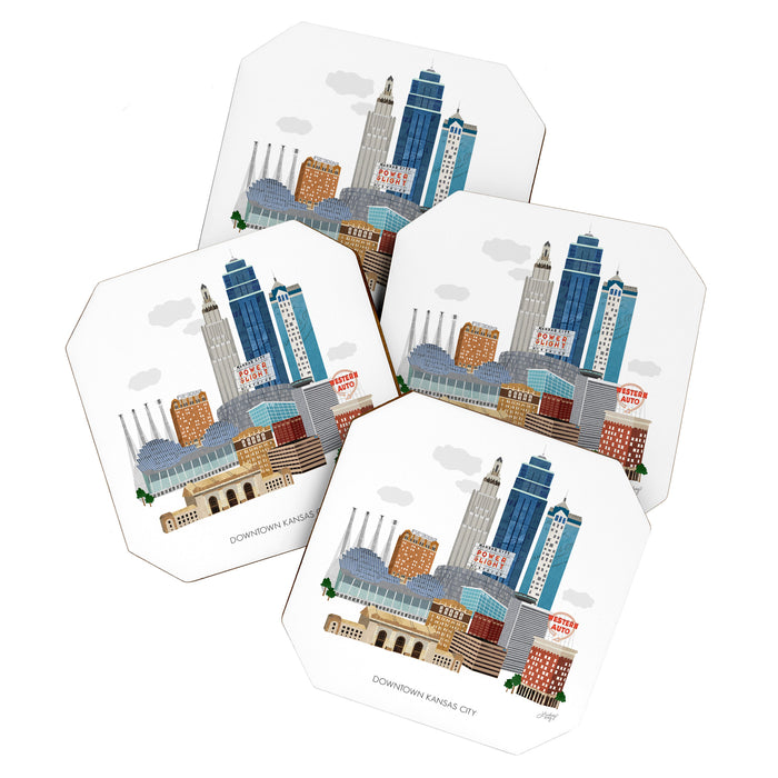 Kansas City Skyline Coaster Gallery Image 1