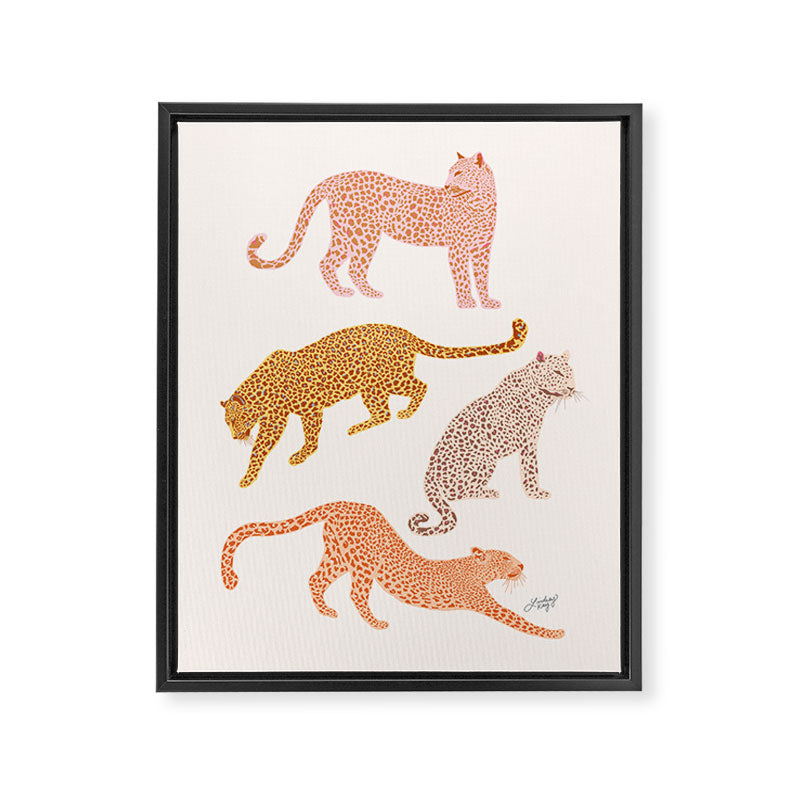 Leopards Framed Canvas Print Gallery Image 8
