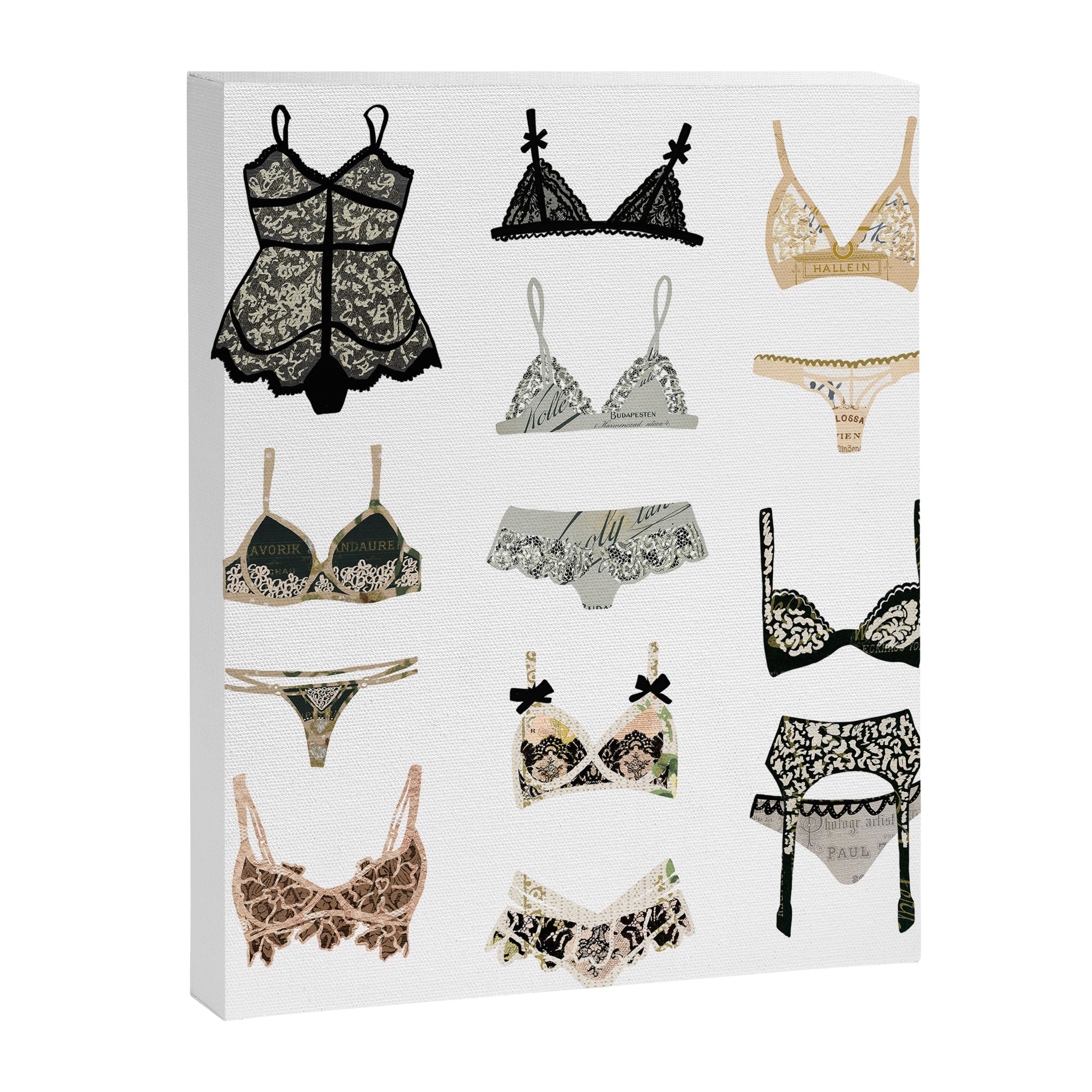 Lingerie Collage Canvas Print Gallery Image 8