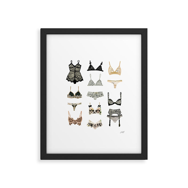 Lingerie Collage Framed Art Print Gallery Image 6