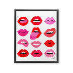 Lips of Love Framed Canvas Print Gallery Image 8