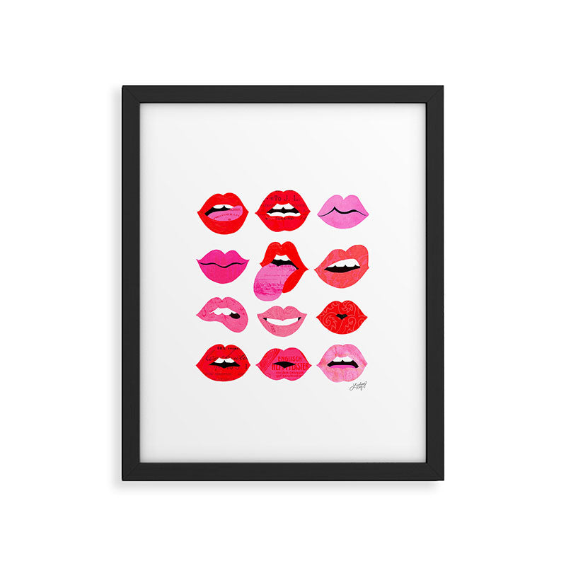 Lips of Love Framed Art Print Gallery Image 6
