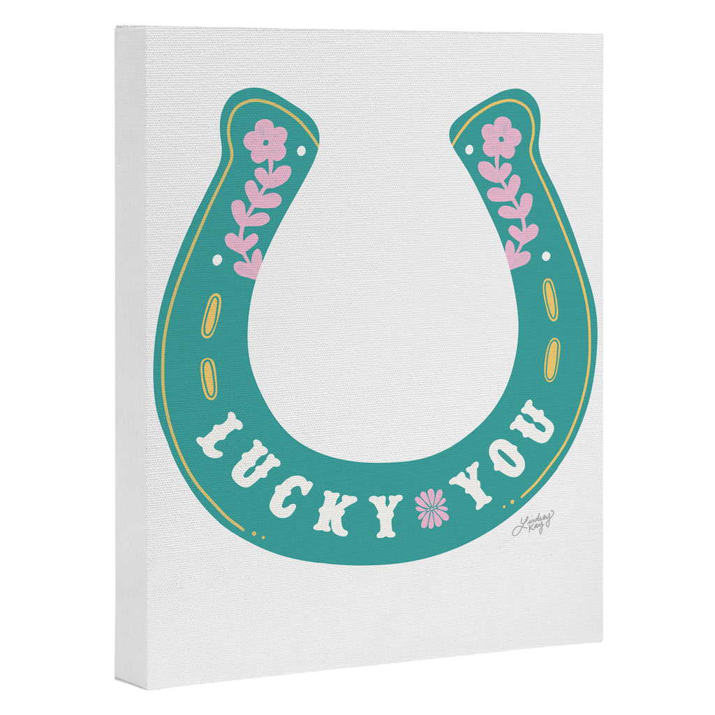 Lucky You Horse Shoe Canvas Print Gallery Image 3