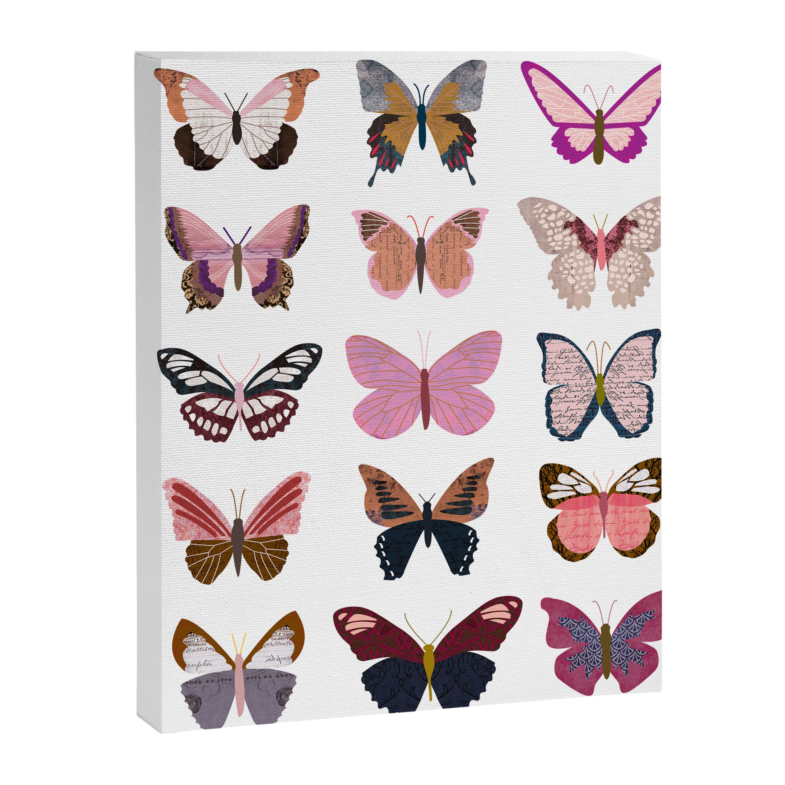 Pink Butterflies Canvas Print Gallery Image 3