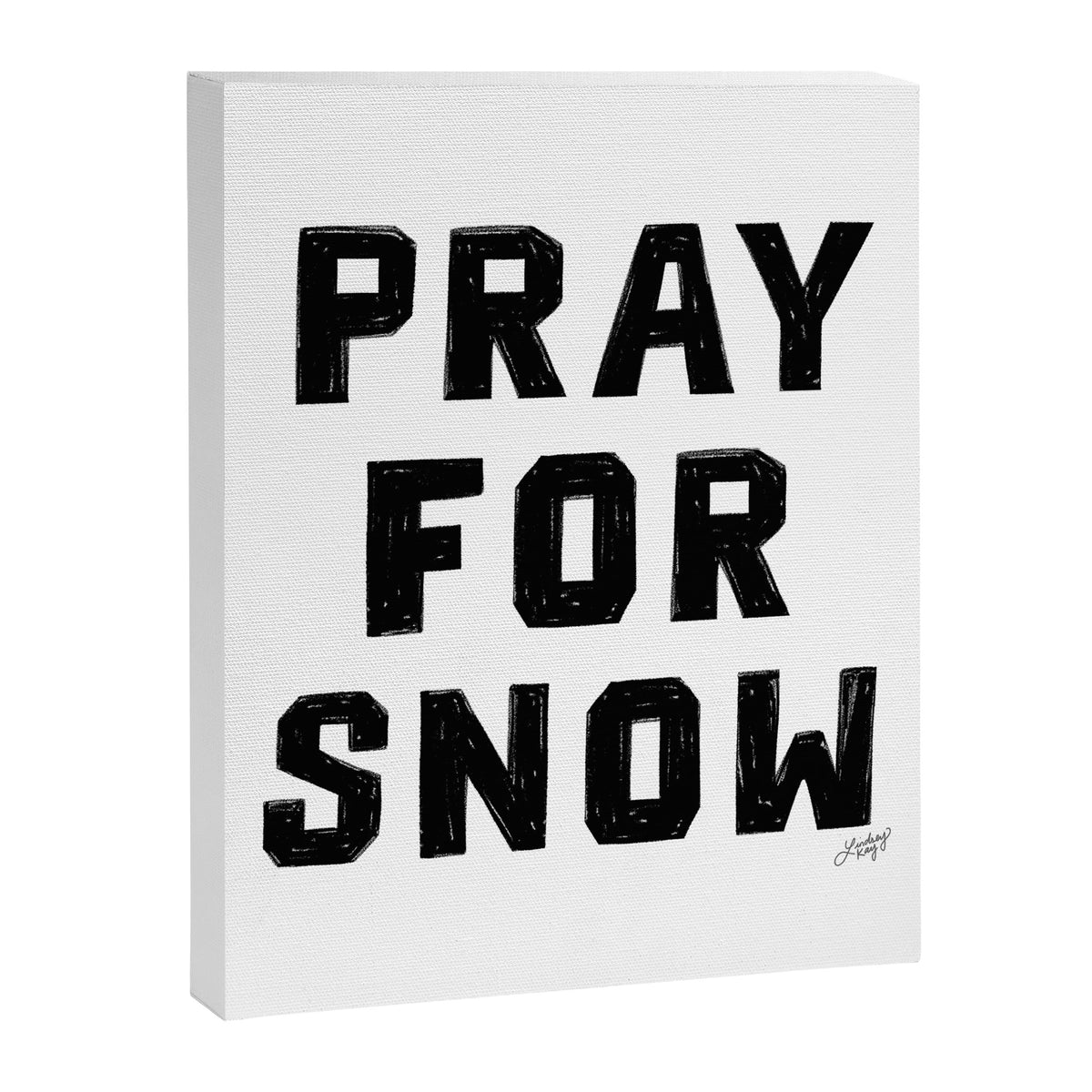 Pray For Snow Canvas Print Gallery Image 6