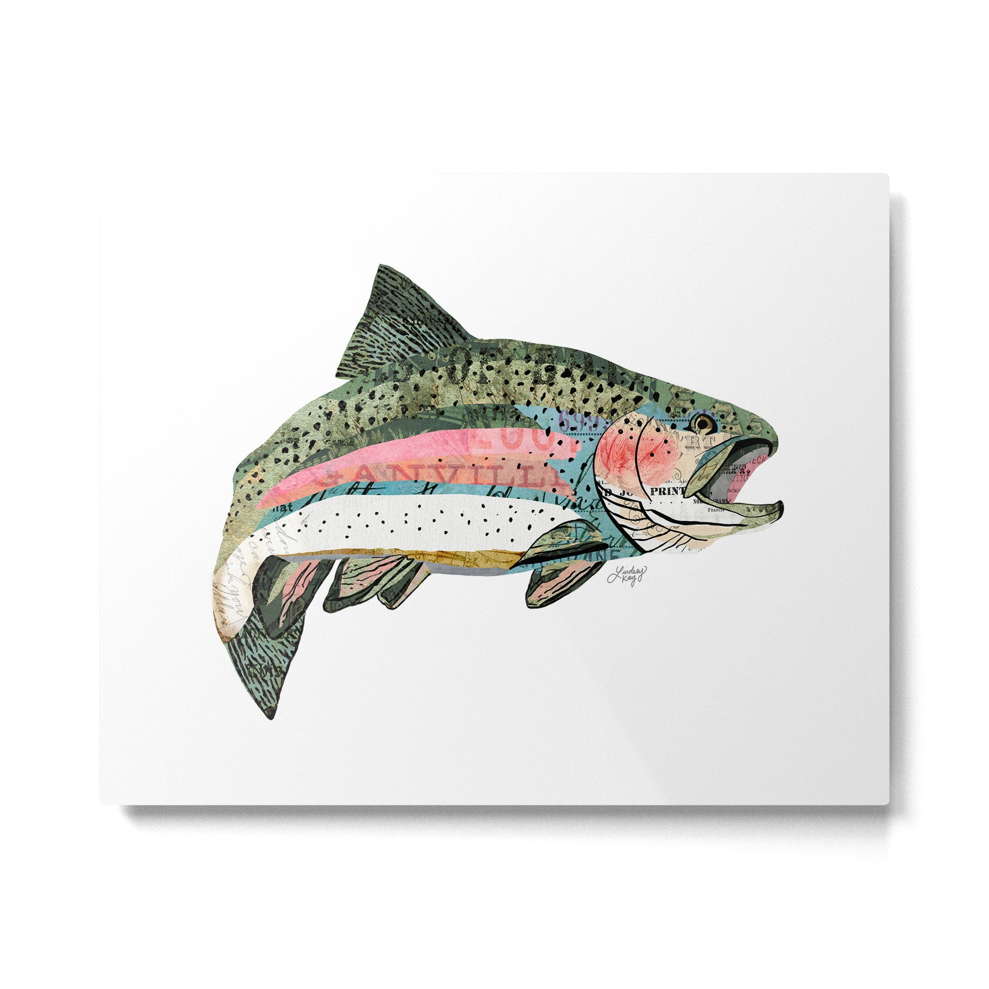 Rainbow Trout Collage Metal Print Gallery Image 4
