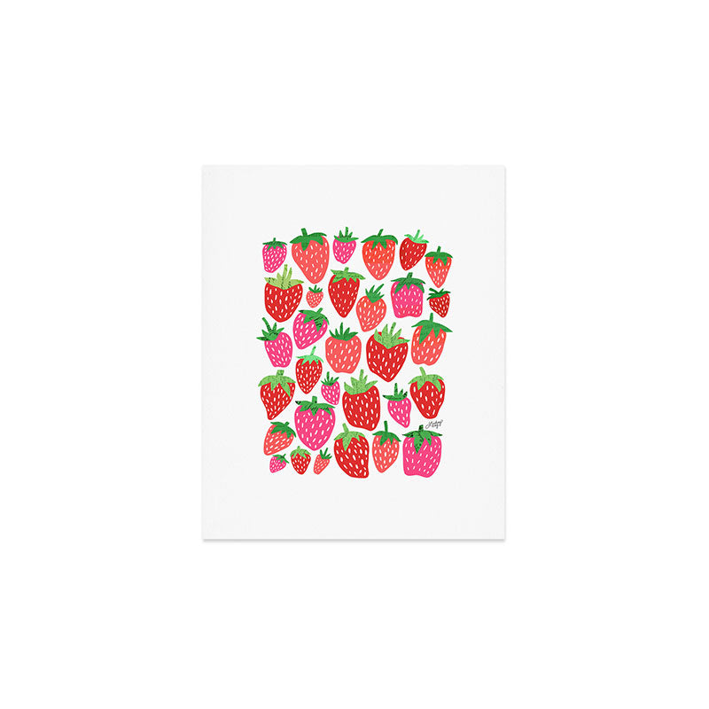 Strawberries Art Print Gallery Image 1