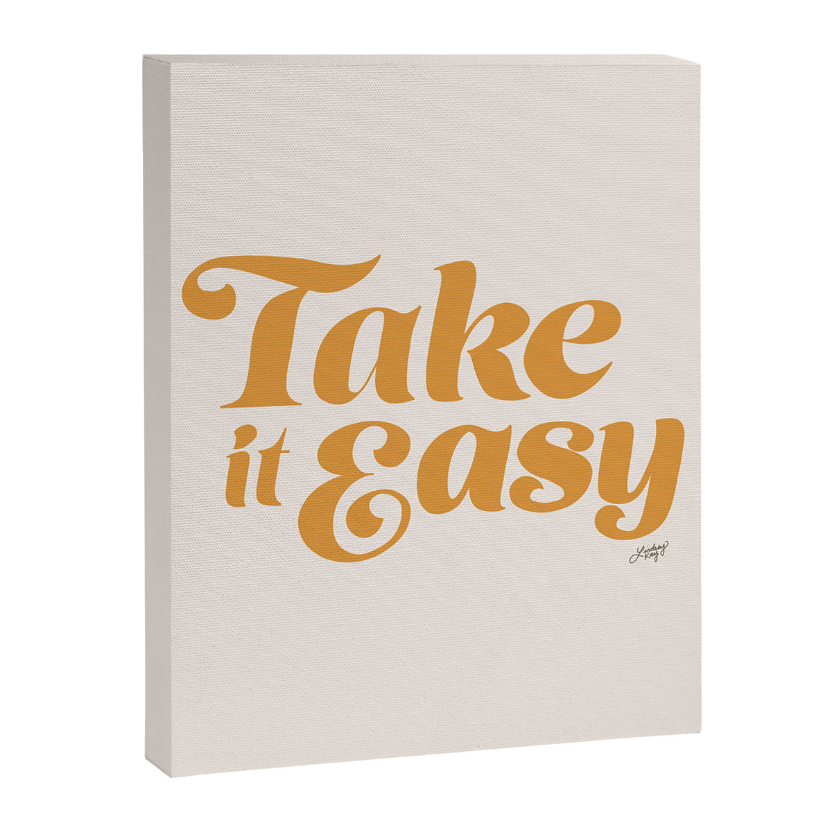 Take it Easy (Yellow Palette) Canvas Print Gallery Image 6