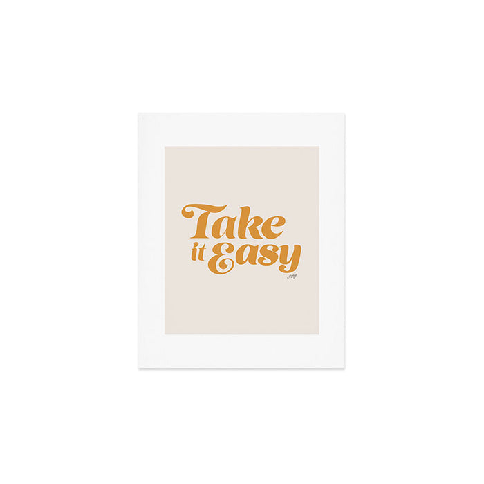 Take it Easy (Yellow Palette) Art Print Gallery Image 1