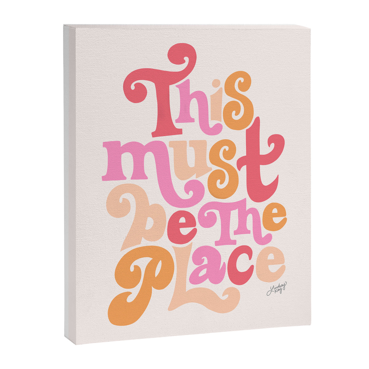This Must Be the Place (Pink Palette) Canvas Print Gallery Image 6