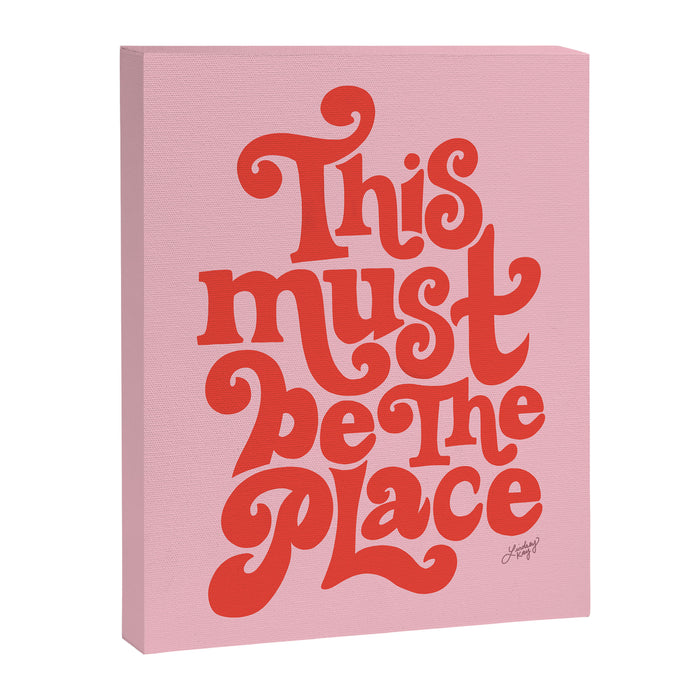 This Must Be The Place (Pink/Red Palette) Canvas Print Gallery Image 1