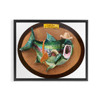 Singin' Slam the Gunslingin' Rainbow Salmon Framed Canvas Print Gallery Image 12