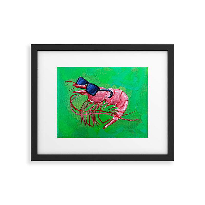 Party Prawn Framed Art Print