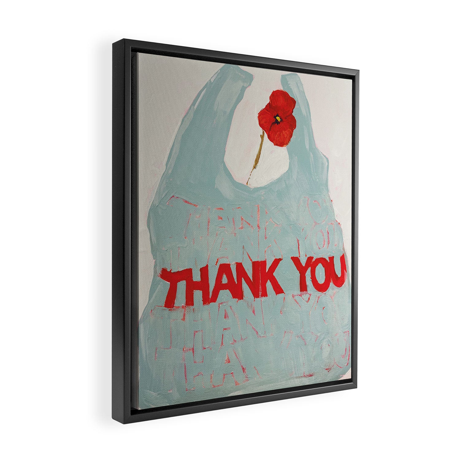 Thank You Bag Framed Canvas Print Gallery Image 2