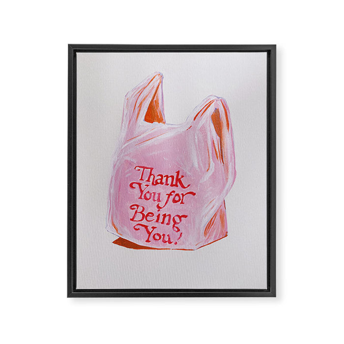 Thank You For Being You Framed Canvas Print Gallery Image 1