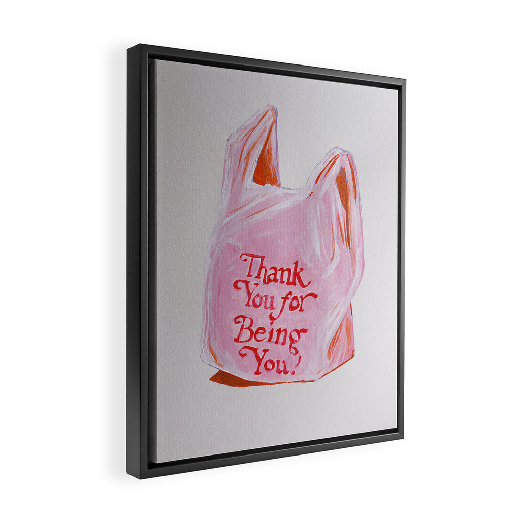 Thank You For Being You Framed Canvas Print Gallery Image 2