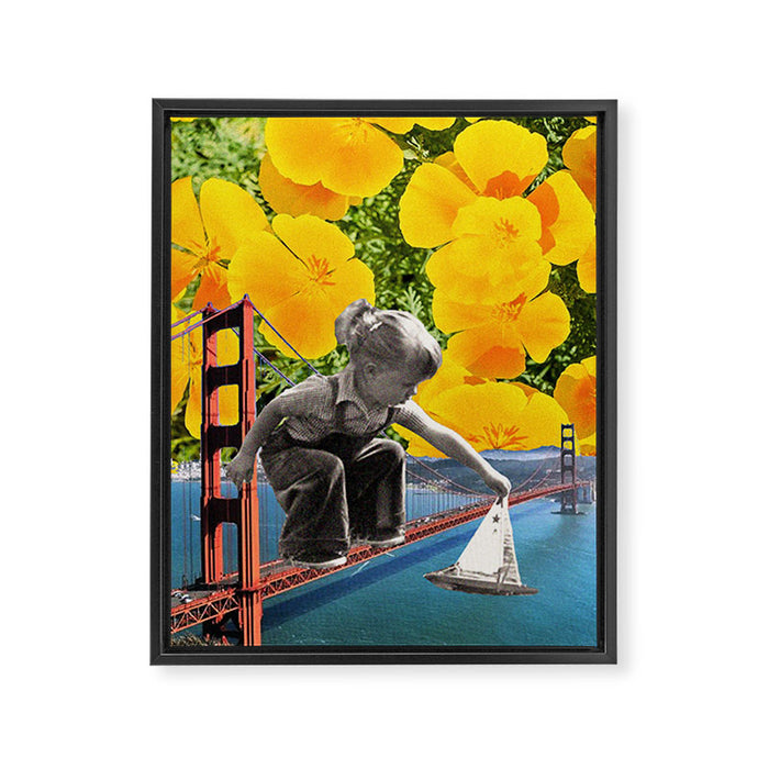 San Fran Sailin' Framed Canvas Print Gallery Image 1