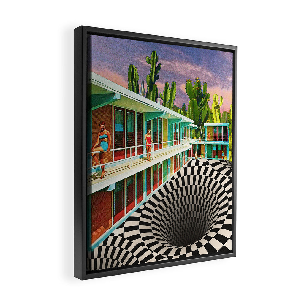 Time Warp Motel Framed Canvas Print Gallery Image 2