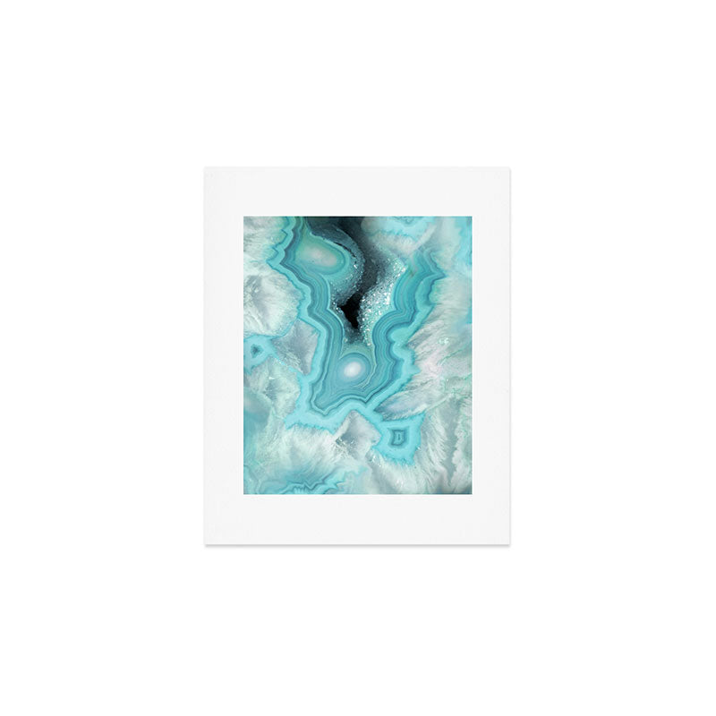 Aqua Sea Stone Art Print Gallery Image 1
