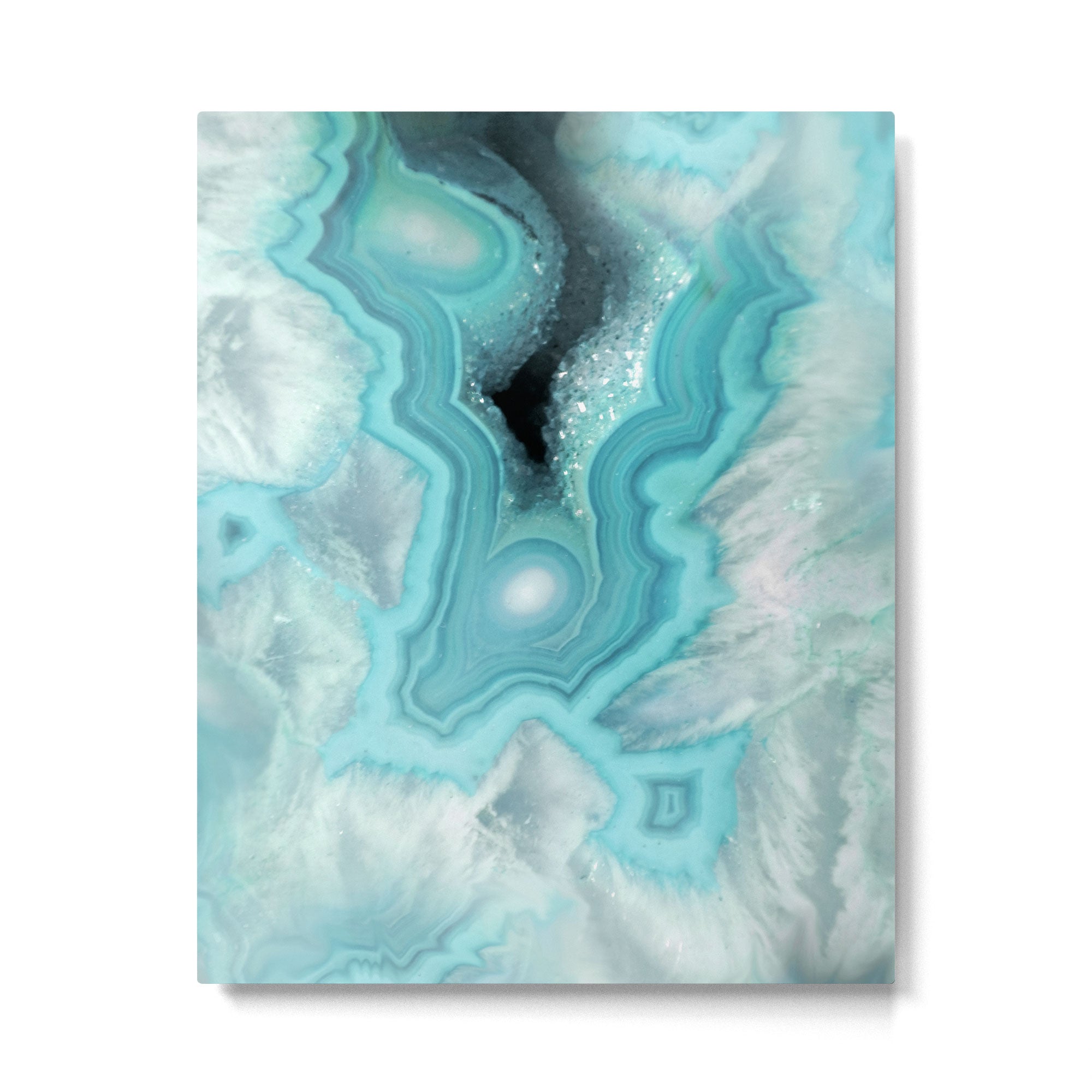 Aqua Sea Stone Metal Print Gallery Image 6