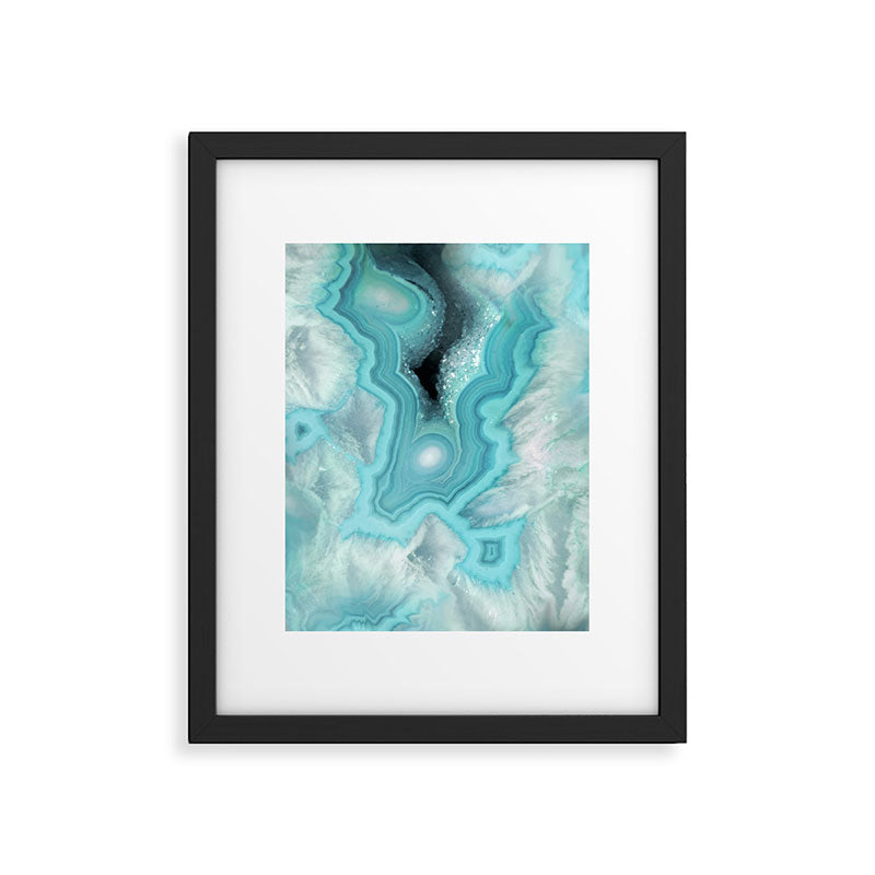 Aqua Sea Stone Framed Art Print Gallery Image 6