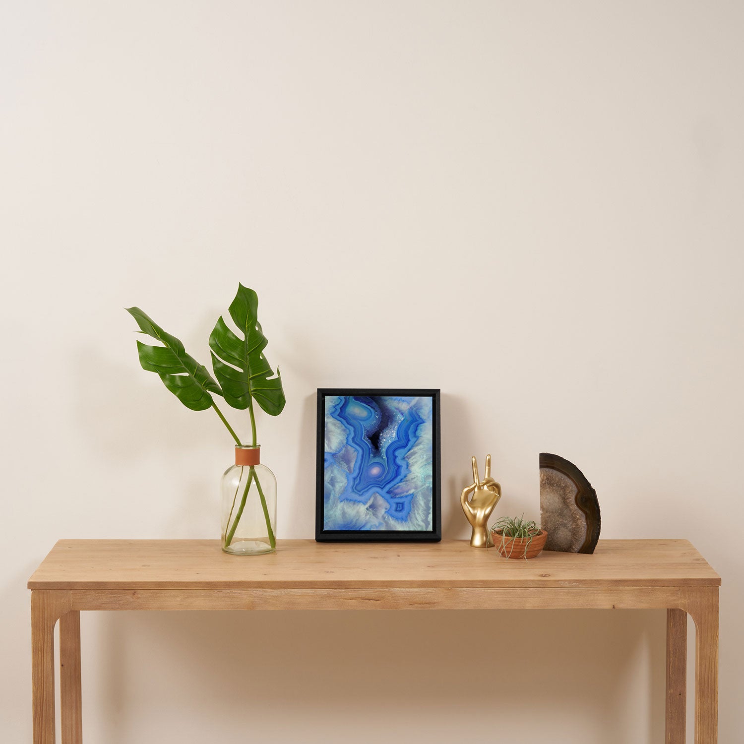 Blue Sky Stone Framed Canvas Print Gallery Image 4
