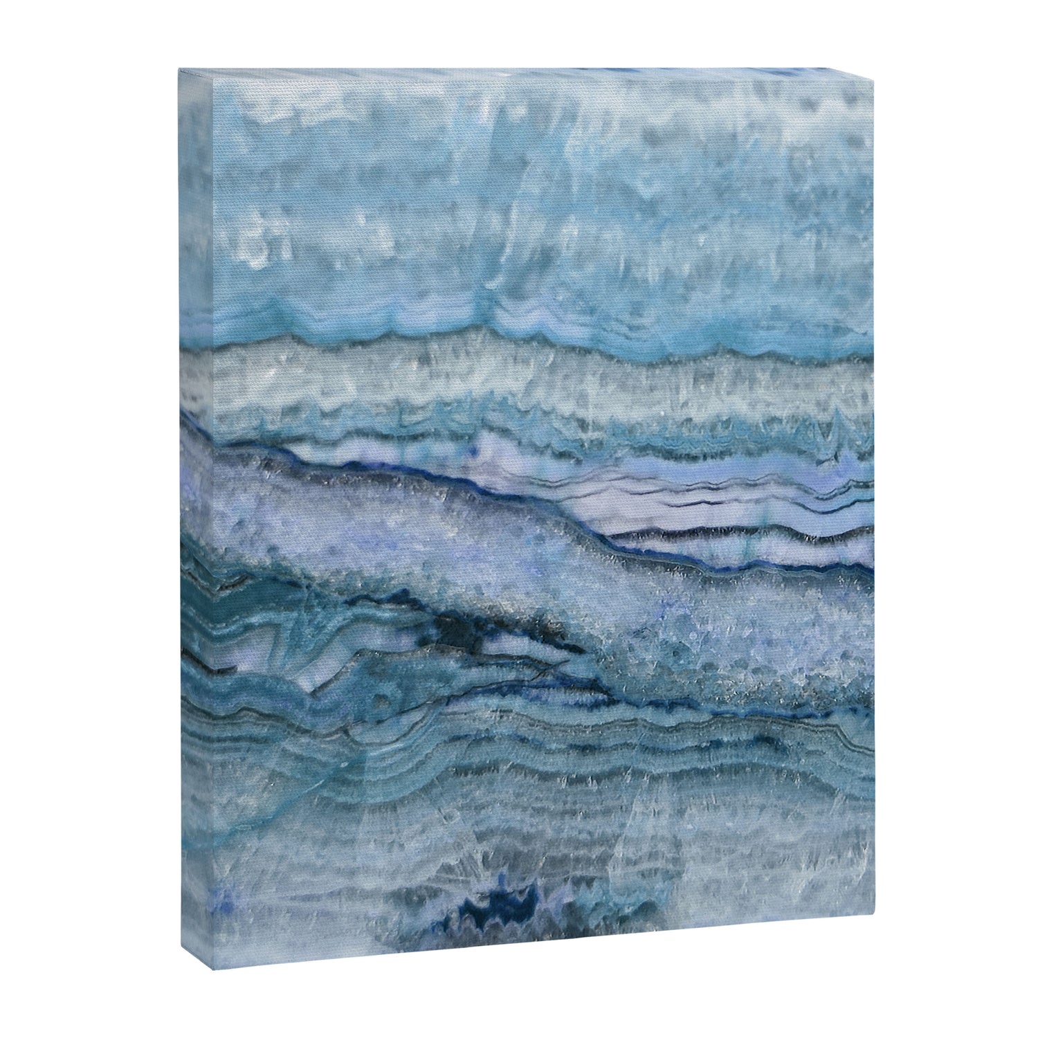 Mystic Stone Aqua Blue Canvas Print Gallery Image 8
