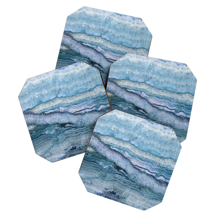 Mystic Stone Aqua Blue Coaster Gallery Image 1