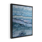 Mystic Stone Aqua Blue Framed Canvas Print Gallery Image 2