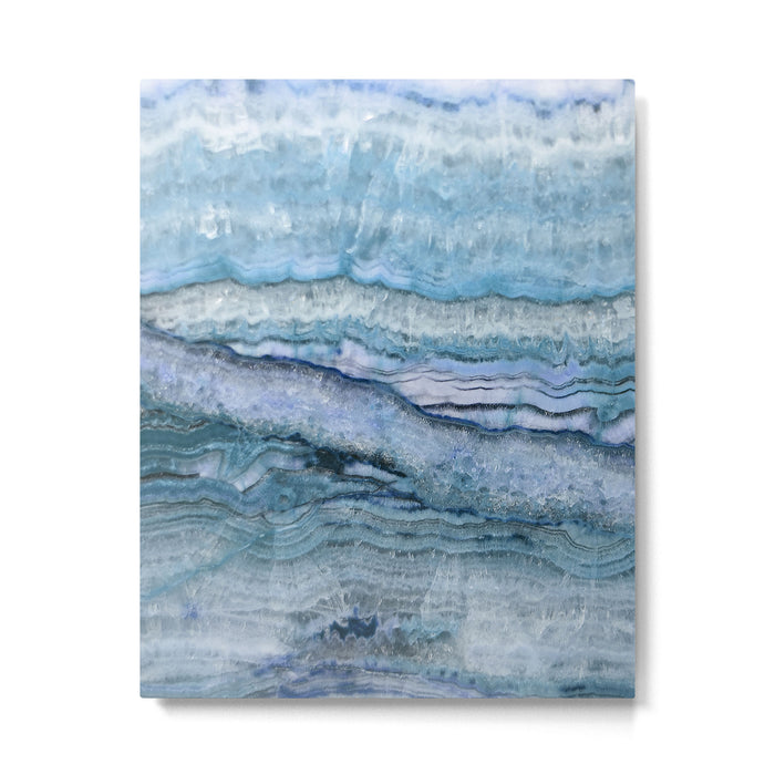 Mystic Stone Aqua Blue Metal Print Gallery Image 1