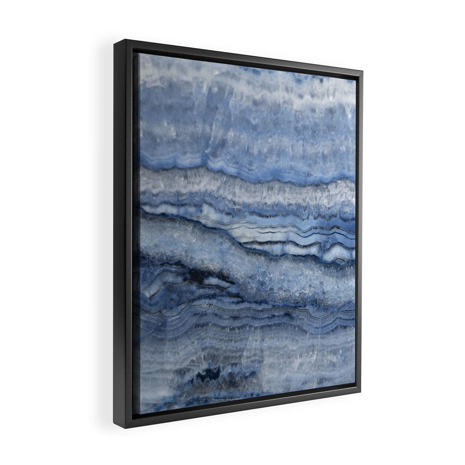 Mystic Stone Denim Framed Canvas Print Gallery Image 2