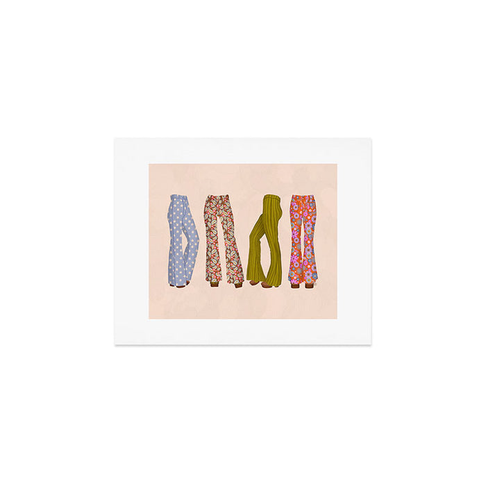 1970s Bellbottom Bliss Retro Fashion Art Print Gallery Image 1