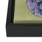 1970s Disco Ball Flower Pot  Framed Canvas Print Gallery Image 3