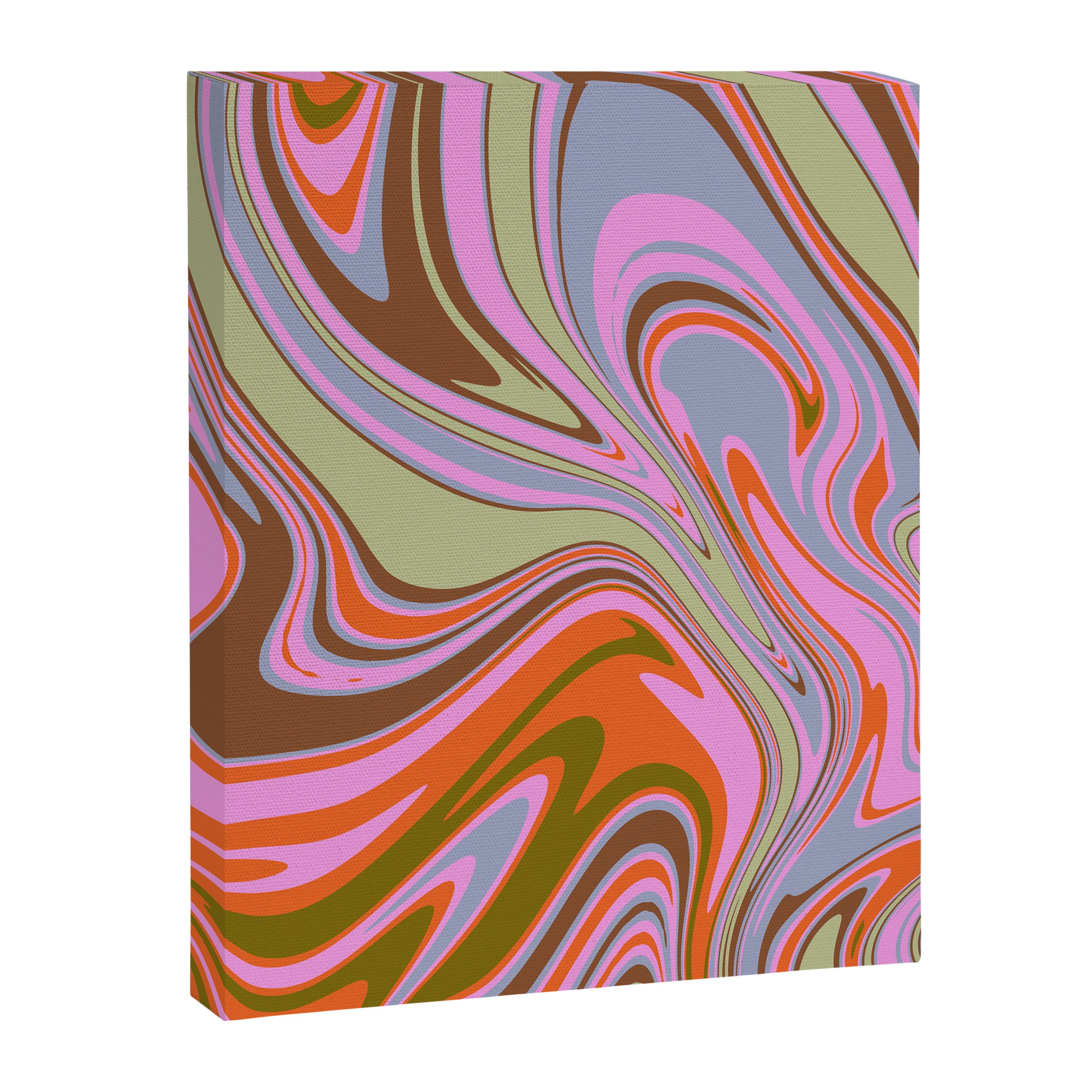 70s Psychedelic Swirl Canvas Print Gallery Image 6
