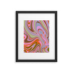 70s Psychedelic Swirl Framed Art Print Gallery Image 5