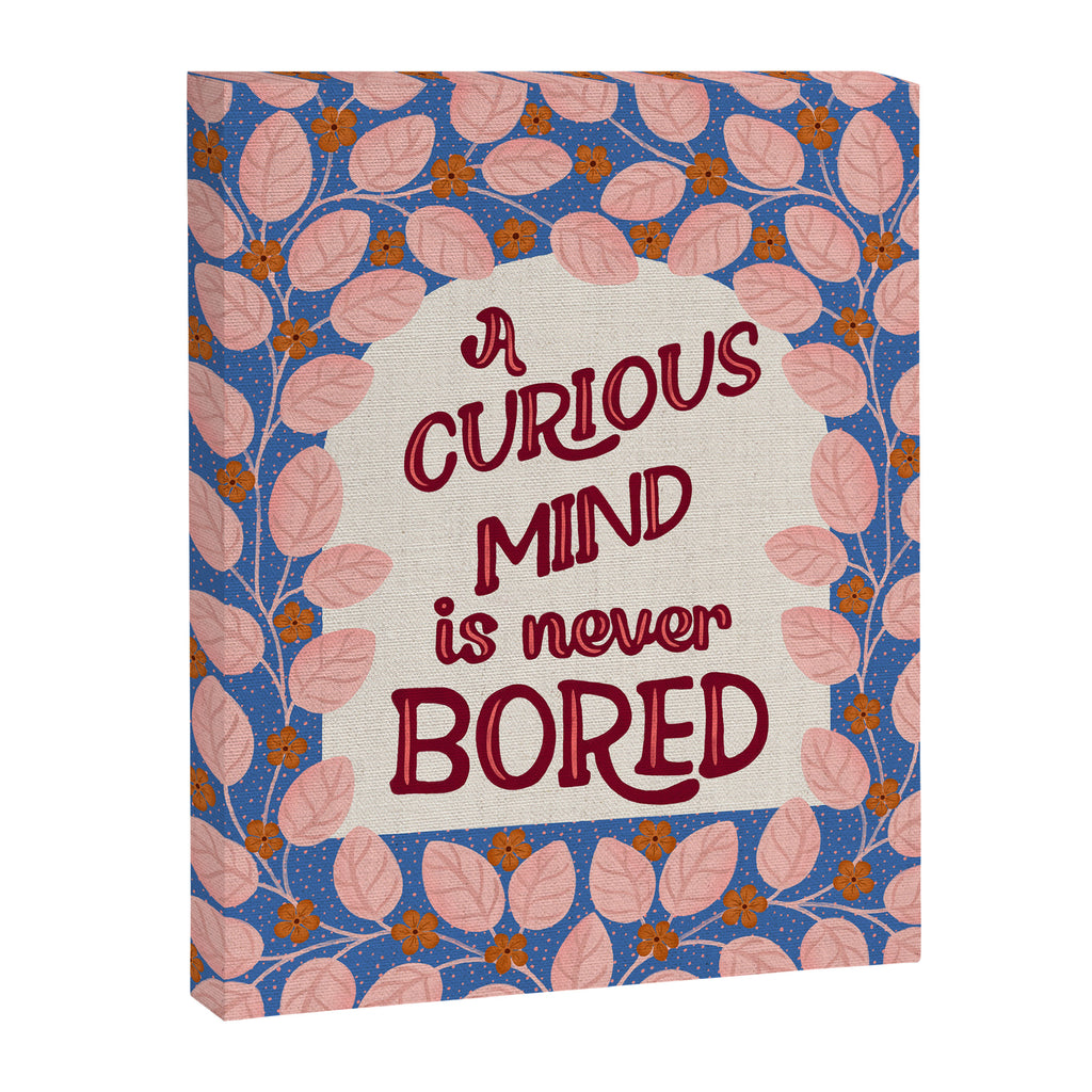 A Curious Mind Inspirational Floral Design Canvas Print Gallery Image 6
