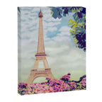 A Floral View of the Eiffel Tower Canvas Print Gallery Image 6