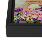 A Floral View of the Eiffel Tower Framed Canvas Print Gallery Image 3