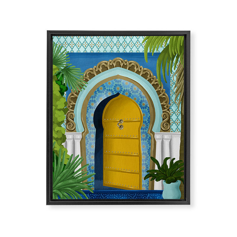A Moroccan Oasis Entrance Framed Canvas Print Gallery Image 6