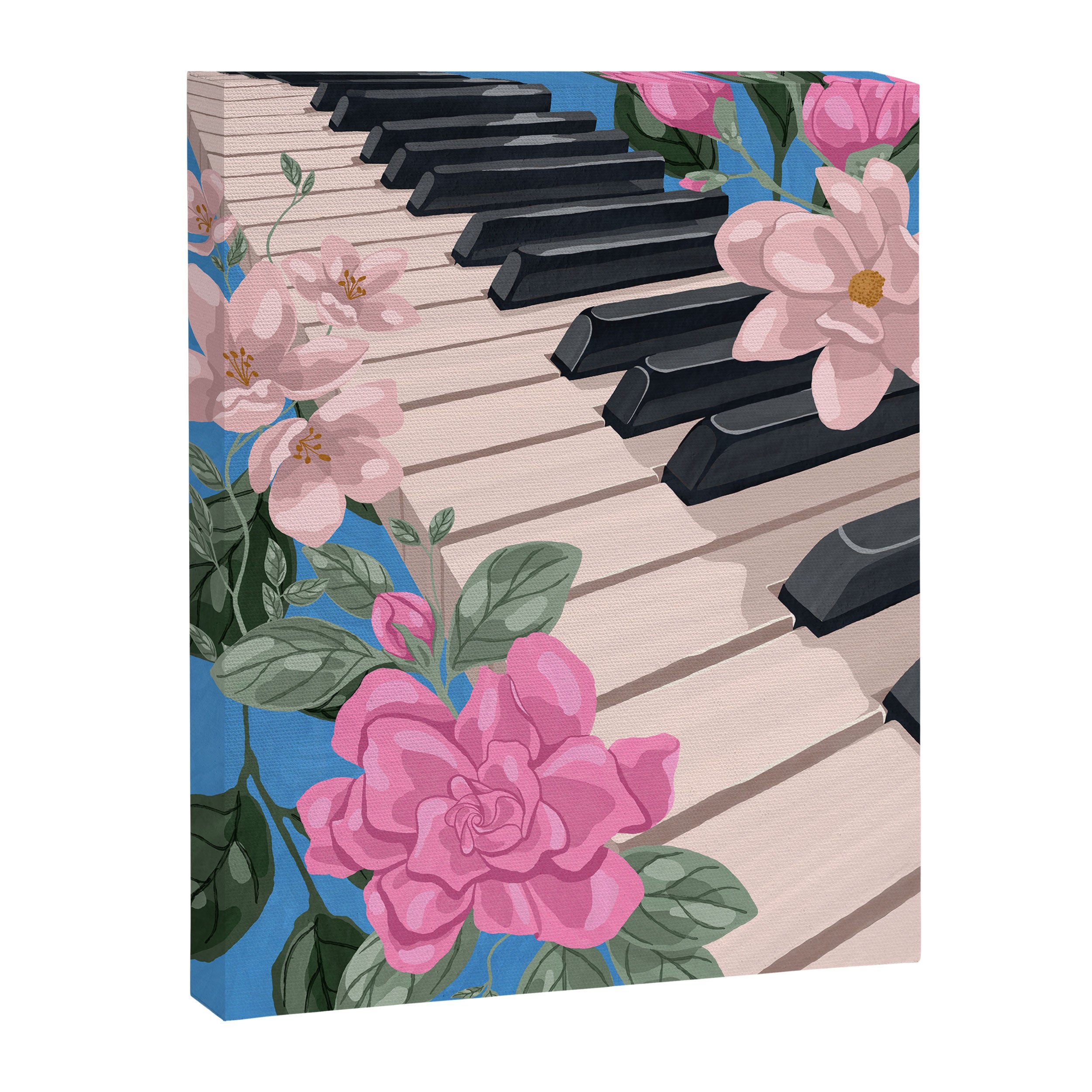 Blue Melody in Bloom  Canvas Print Gallery Image 6