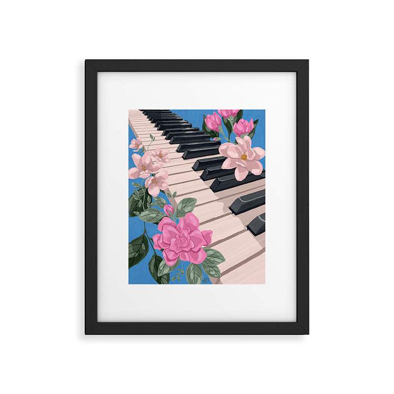 Blue Melody in Bloom  Framed Art Print Gallery Image 5