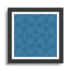 Celestial Blue Rippling Wave Pattern Framed Art Print Gallery Image 1