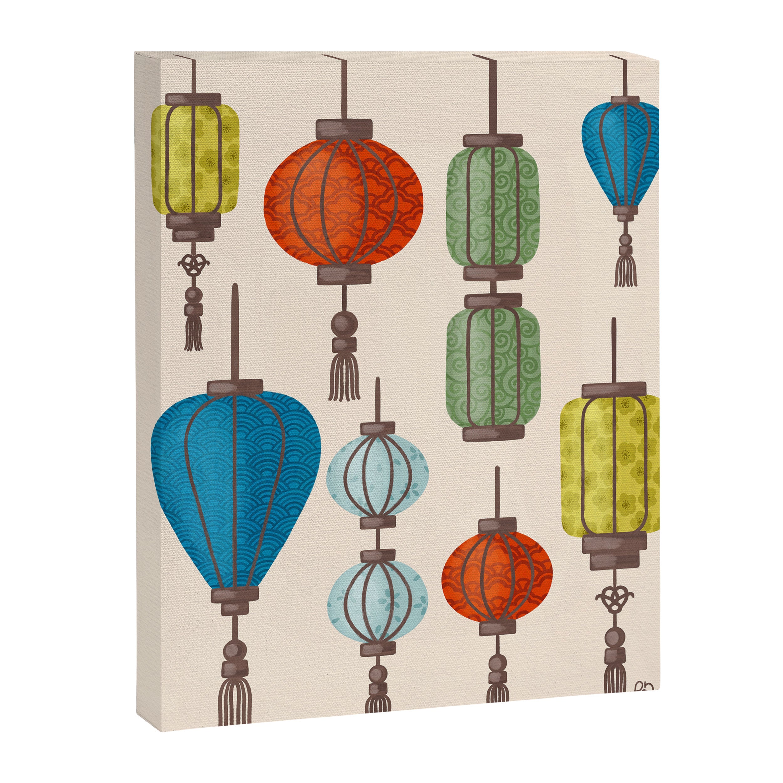 Charming Chinese Lanterns Canvas Print Gallery Image 6