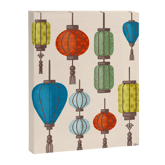 Charming Chinese Lanterns Canvas Print Gallery Image 1