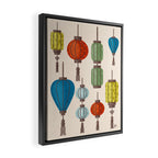 Charming Chinese Lanterns Framed Canvas Print Gallery Image 2