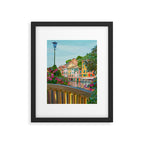 Charming Riviera Waterfront Framed Art Print Gallery Image 5