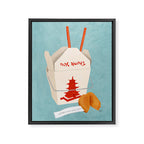 Chinese Food Takeout and Fortune Cookie Framed Canvas Print Gallery Image 6